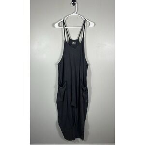 Free People Movement Hotshot Jumpsuit Womens Large Brown Boho Athleisure Read